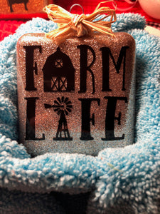 Farm Life Square Ornament