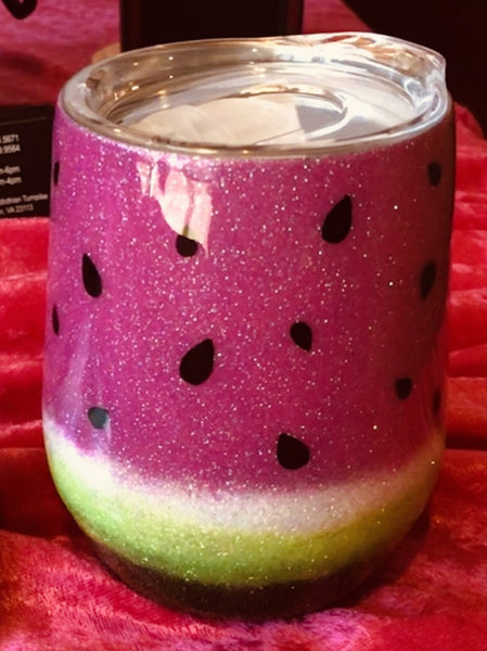 Watermelon wine tumbler